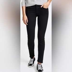 MOTHER The Looker Not Guilty Skinny Jeans Black Size 28